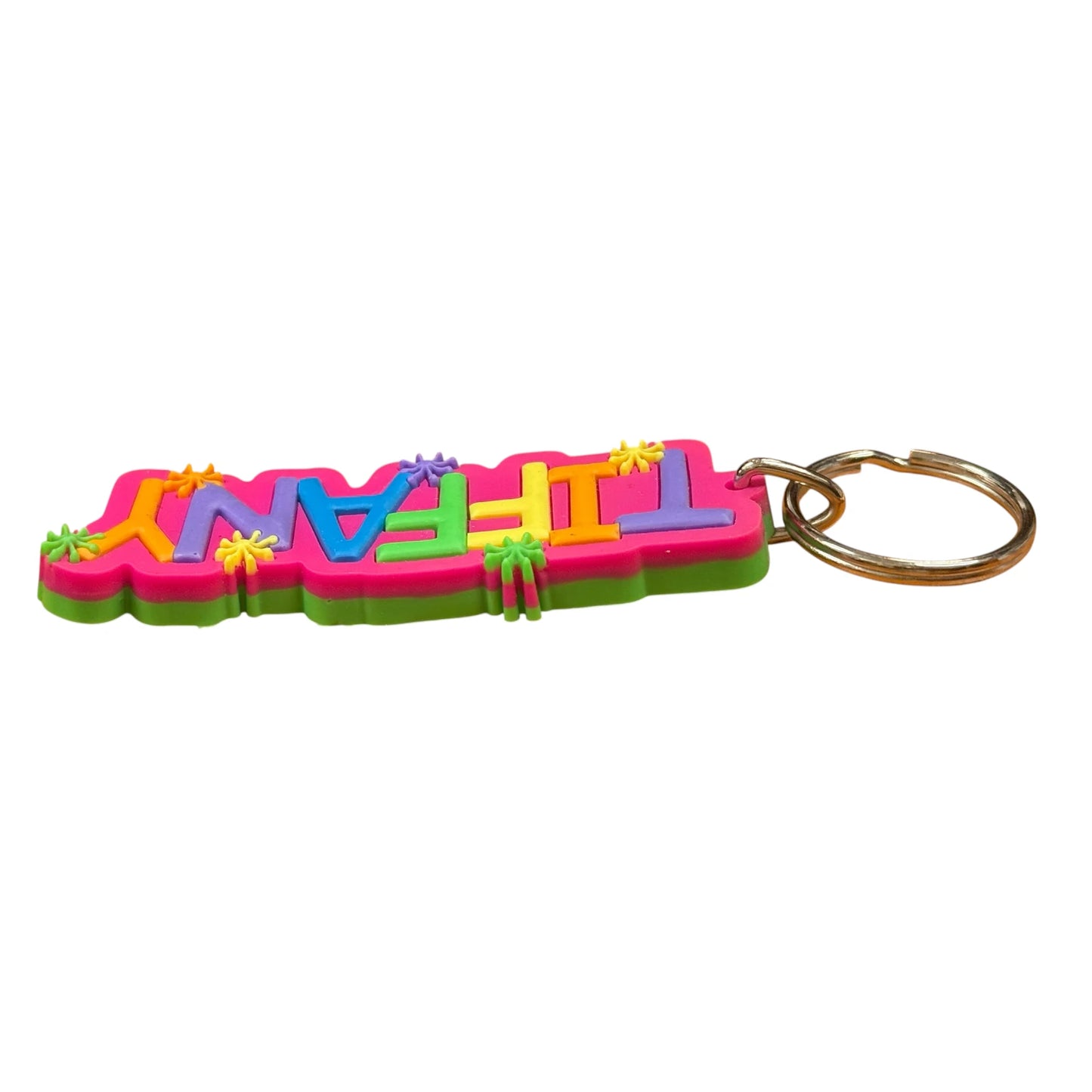 Colourful Name Keychain Tiffany (Pink)