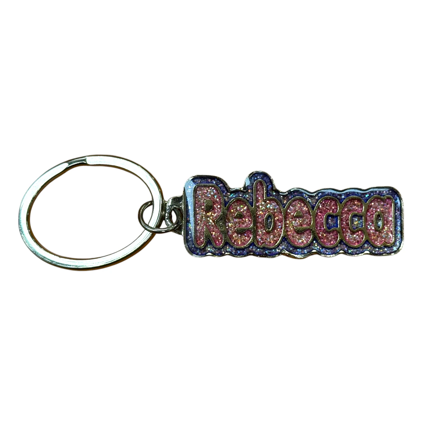 Colourful Name Keychain Rebecca