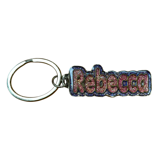 Colourful Name Keychain Rebecca