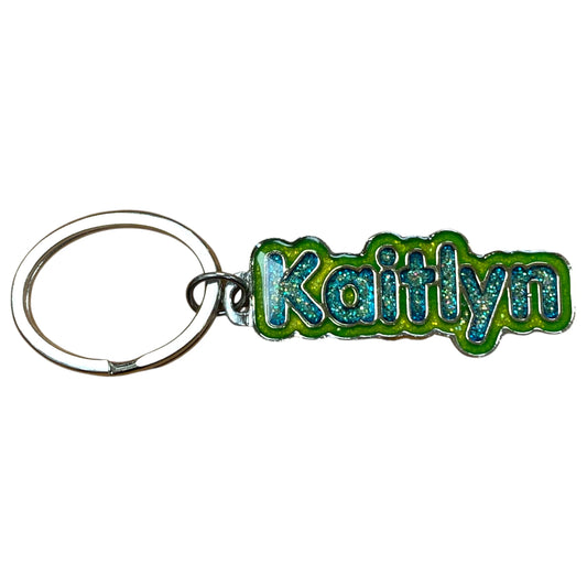 Colourful Name Keychain Kaitlyn (Green)