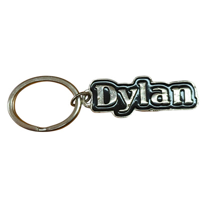 Metal Name Keychain Dylan (Black)