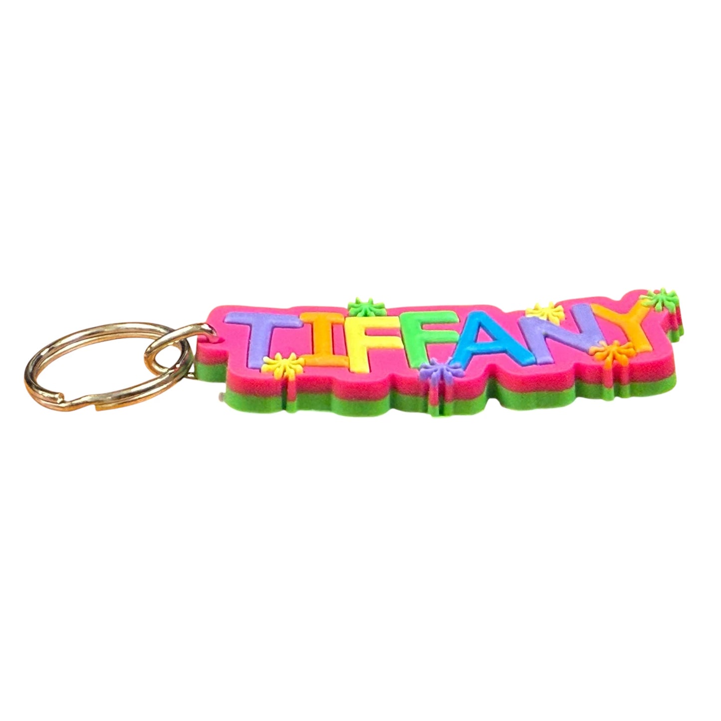 Colourful Name Keychain Tiffany (Pink)