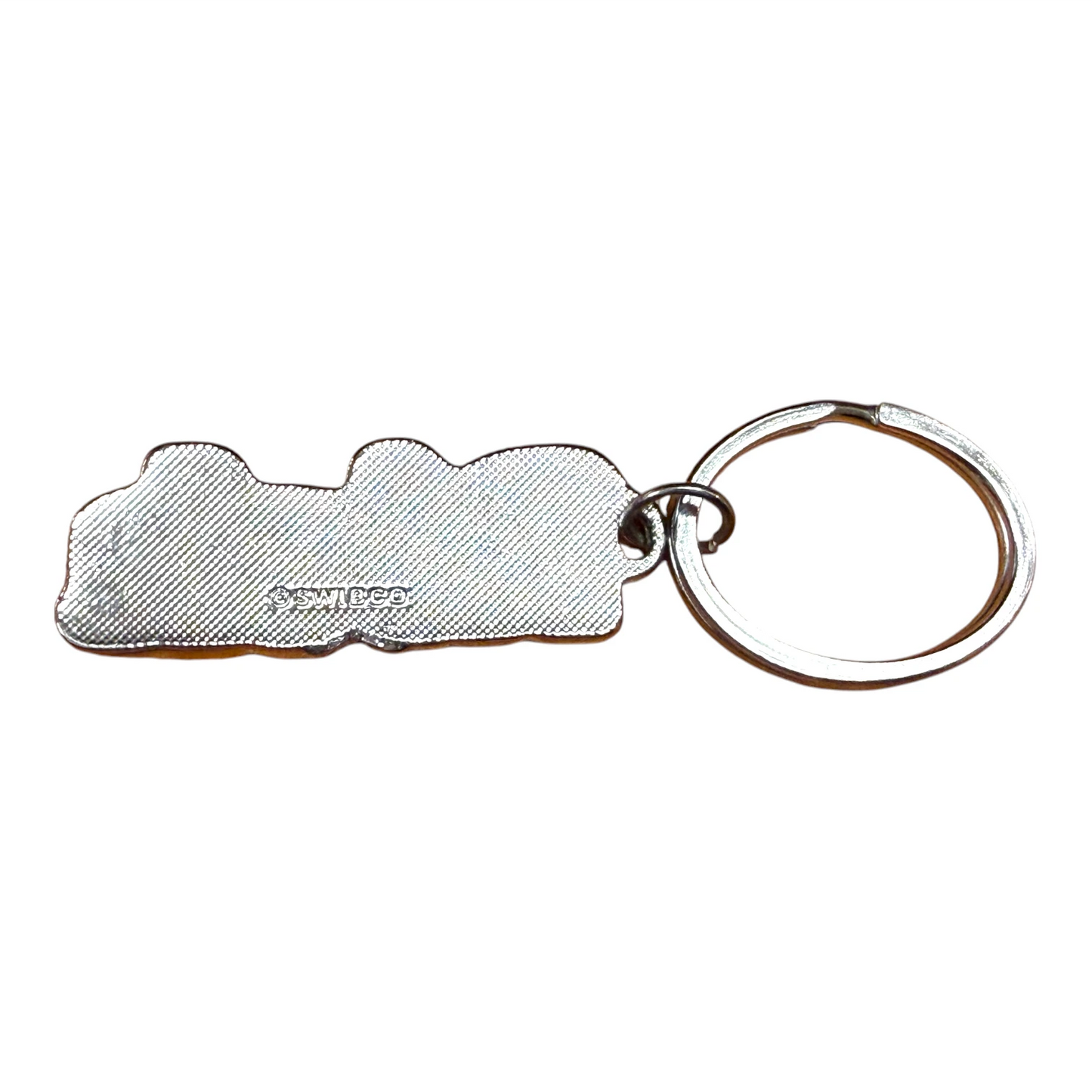 Metal Name Keychain Rich (Navy)