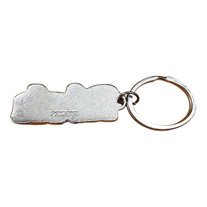 Metal Name Keychain Rich (Navy)