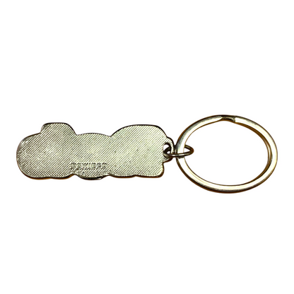 Metal Name Keychain Rob (Navy)