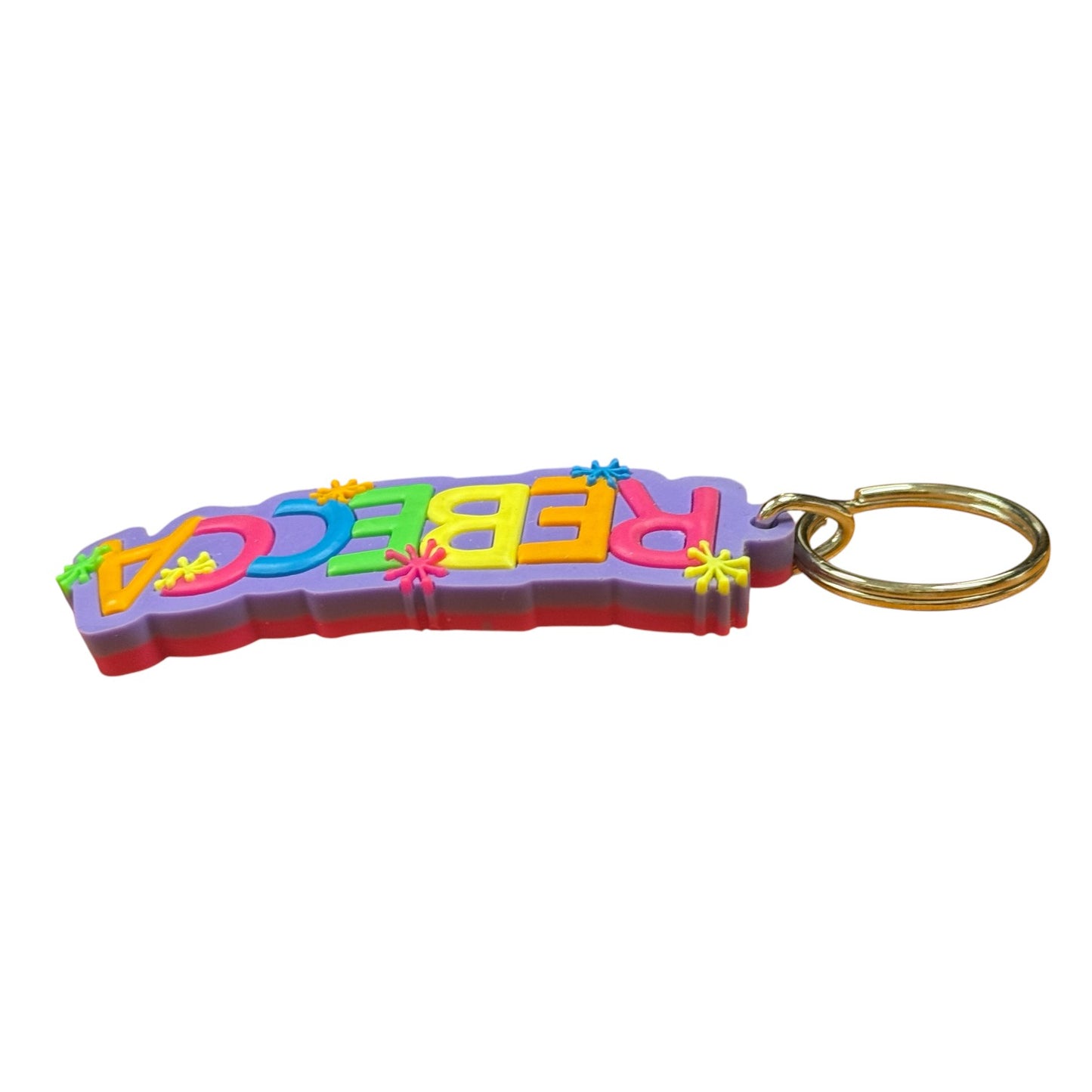Colourful Name Keychain Rebecca