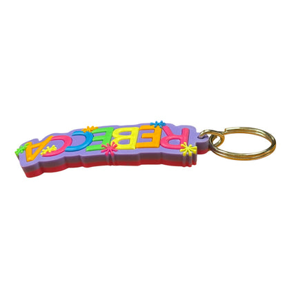 Colourful Name Keychain Rebecca