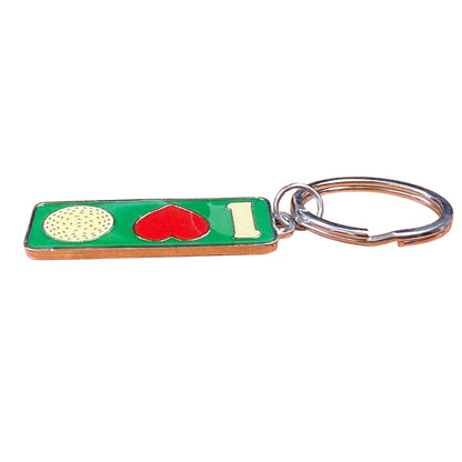 Metal Keychain I 💗 Golf