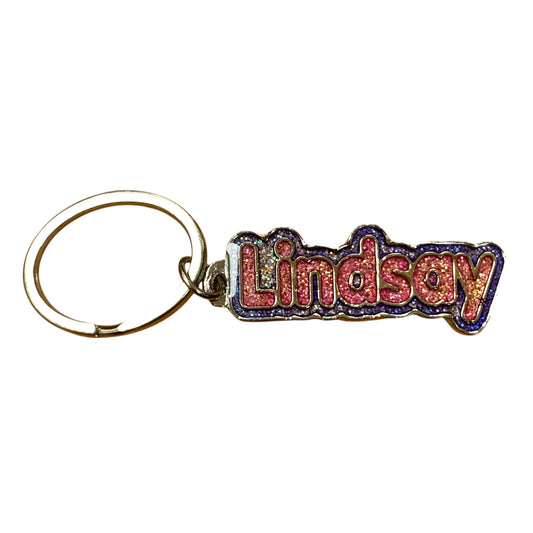 Colourful Name Keychain Lindsay