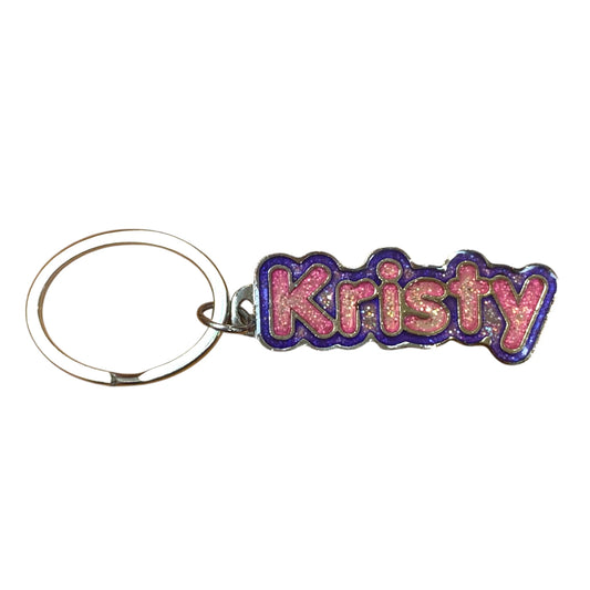 Colourful Name Keychain Kristy (Pink)