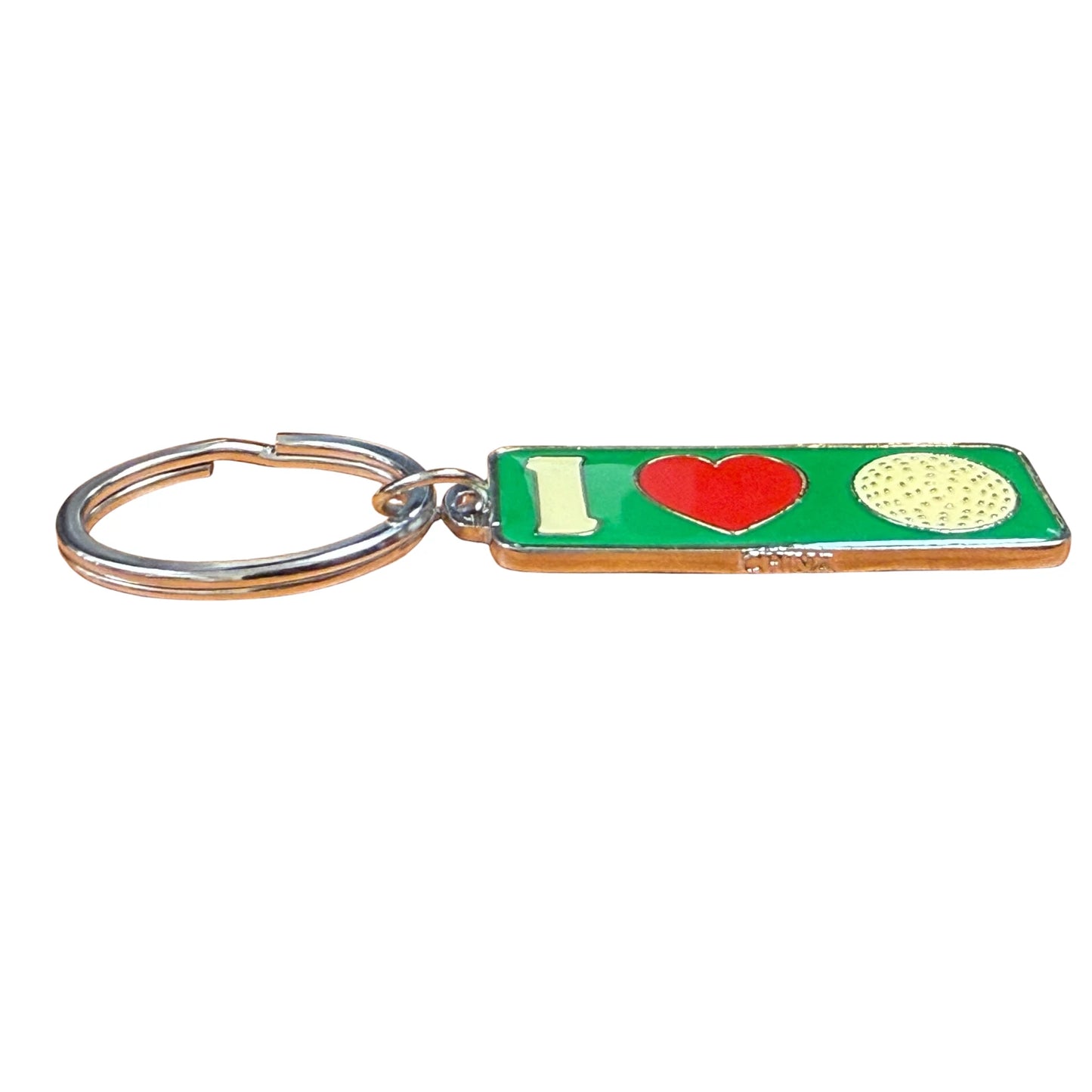 Metal Keychain I 💗 Golf