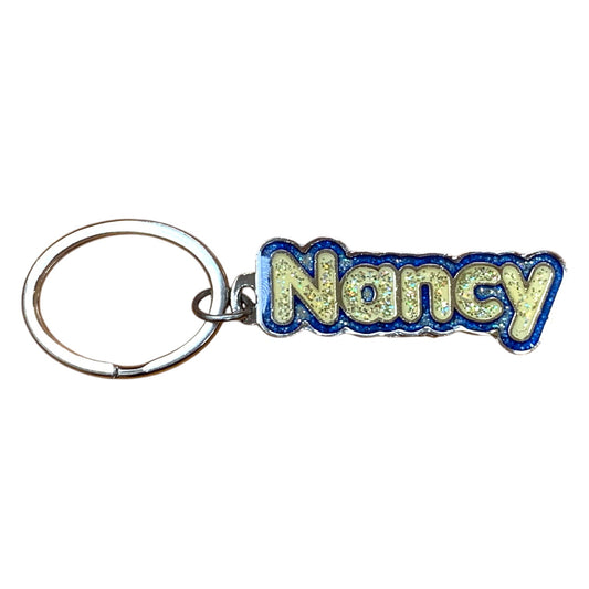 Colourful Name Keychain Nancy (Blue)