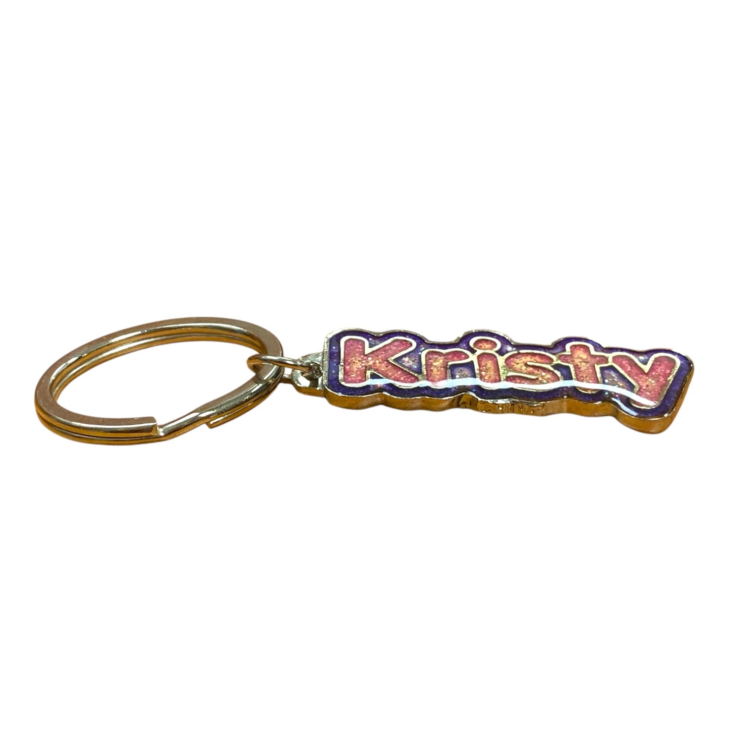 Colourful Name Keychain Kristy (Pink)