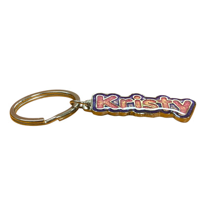 Colourful Name Keychain Kristy (Pink)
