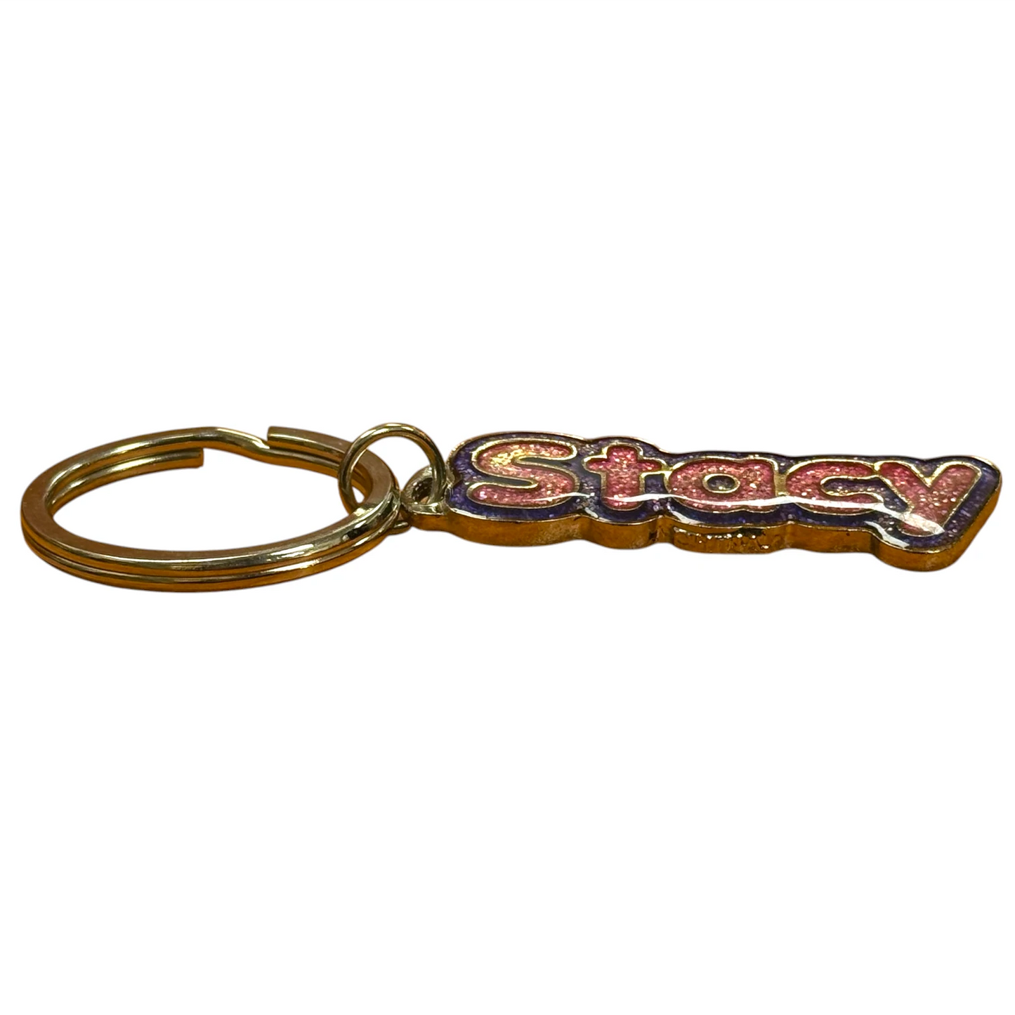 Colourful Name Keychain Stacy
