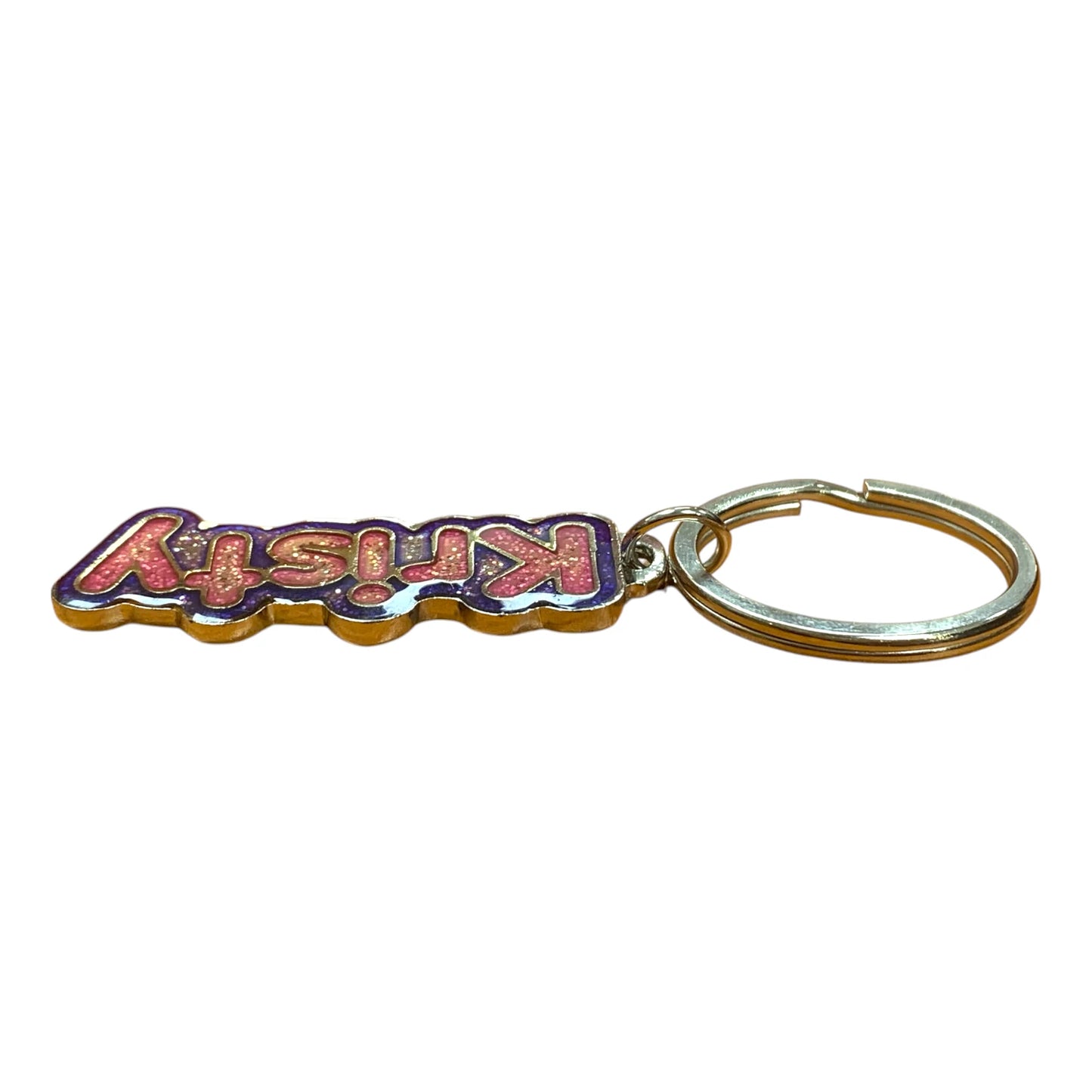 Colourful Name Keychain Kristy (Pink)