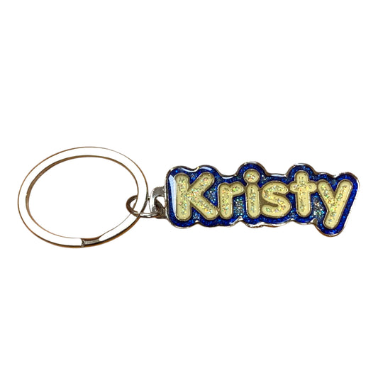 Colourful Name Keychain Kristy (Blue)