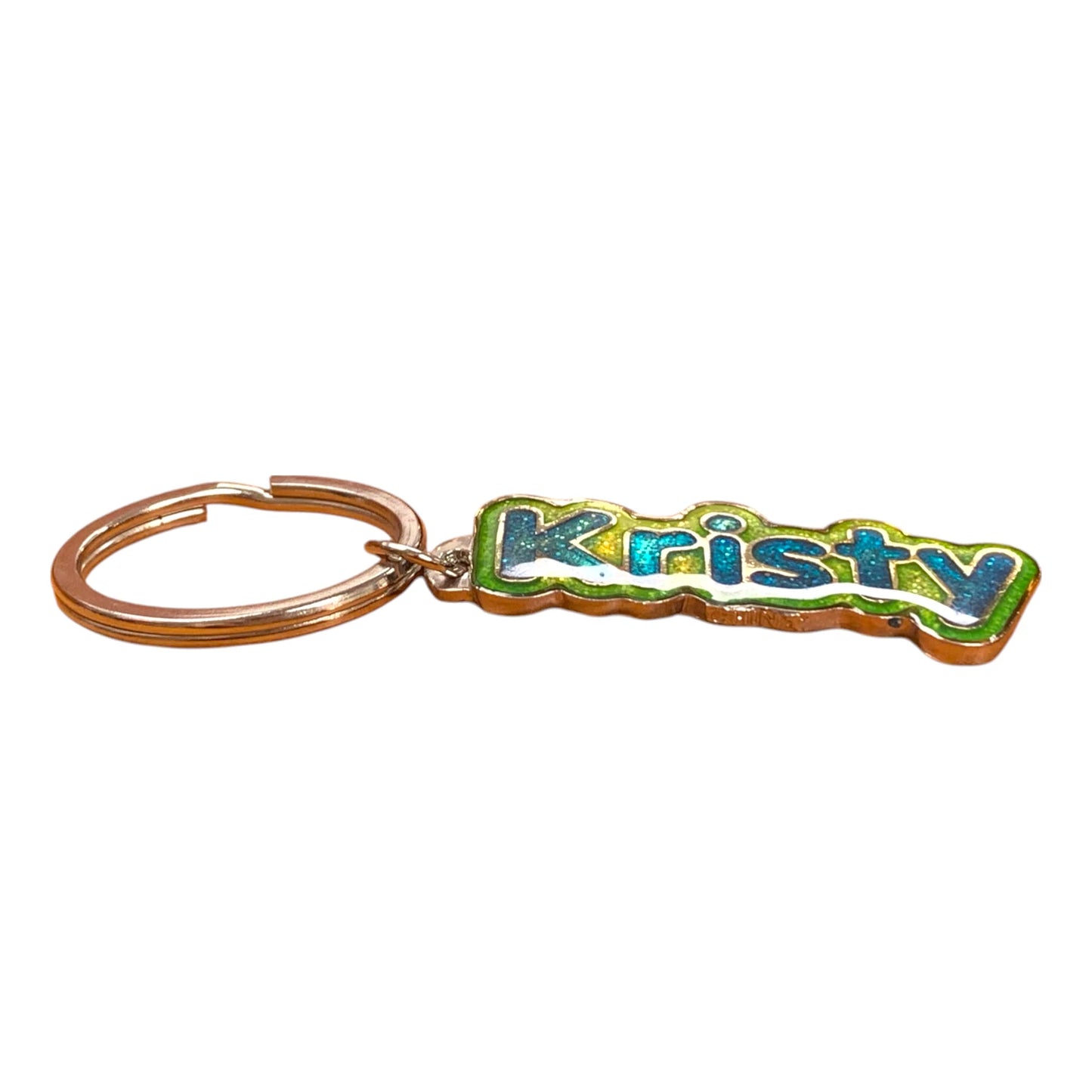 Colourful Name Keychain Kristy (Green)