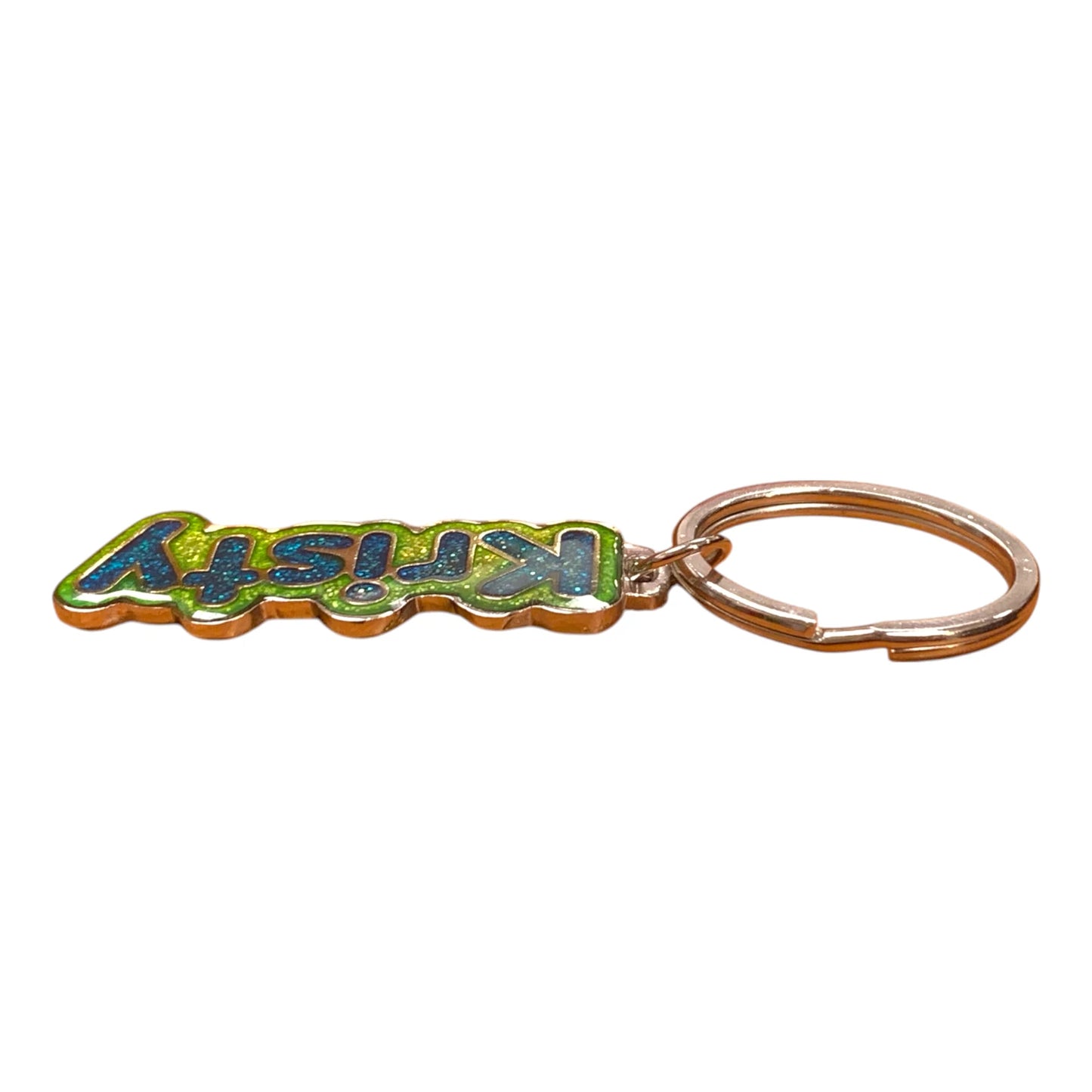 Colourful Name Keychain Kristy (Green)