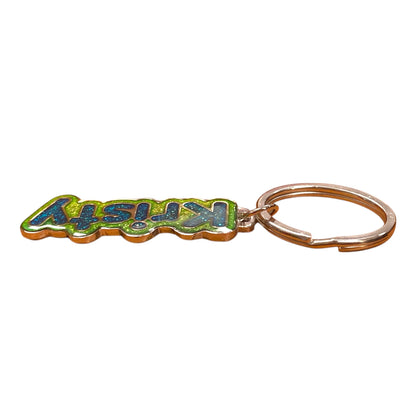 Colourful Name Keychain Kristy (Green)