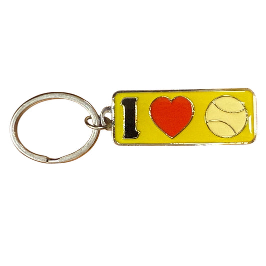 Metal Keychain I 💗 Tennis