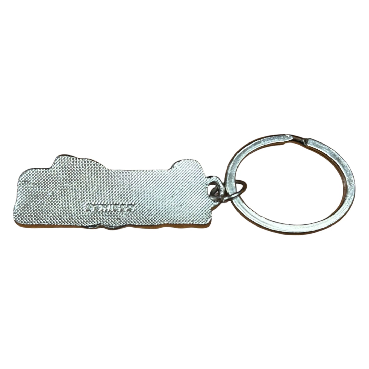 Black Metal Name Keychain Austin