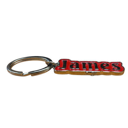 Metal Name Keychain James