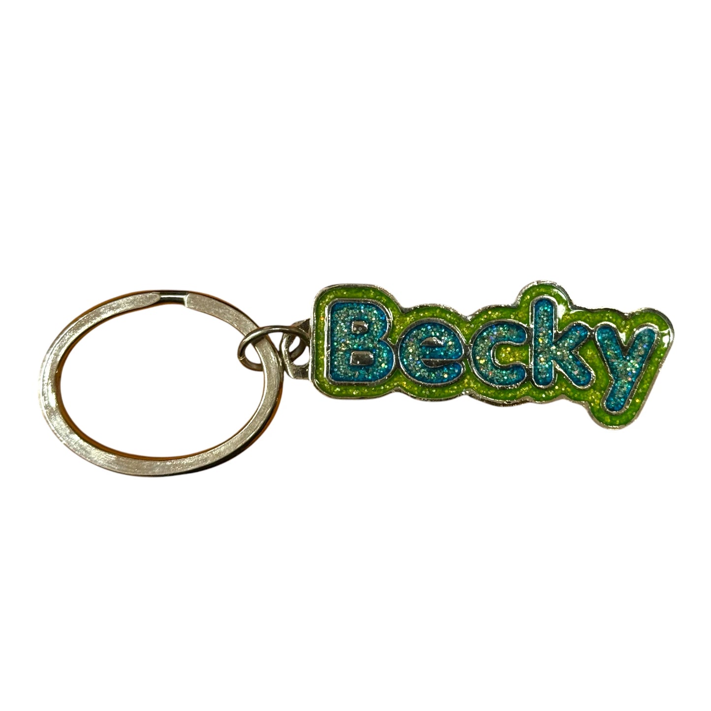 Colourful Name Keychain Becky