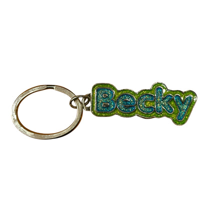 Colourful Name Keychain Becky