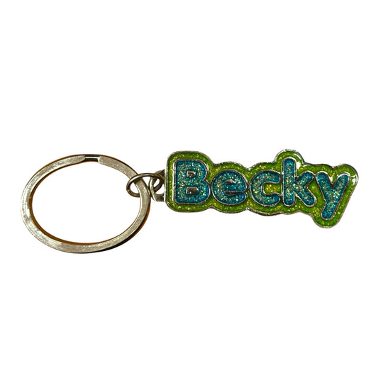 Colourful Name Keychain Becky