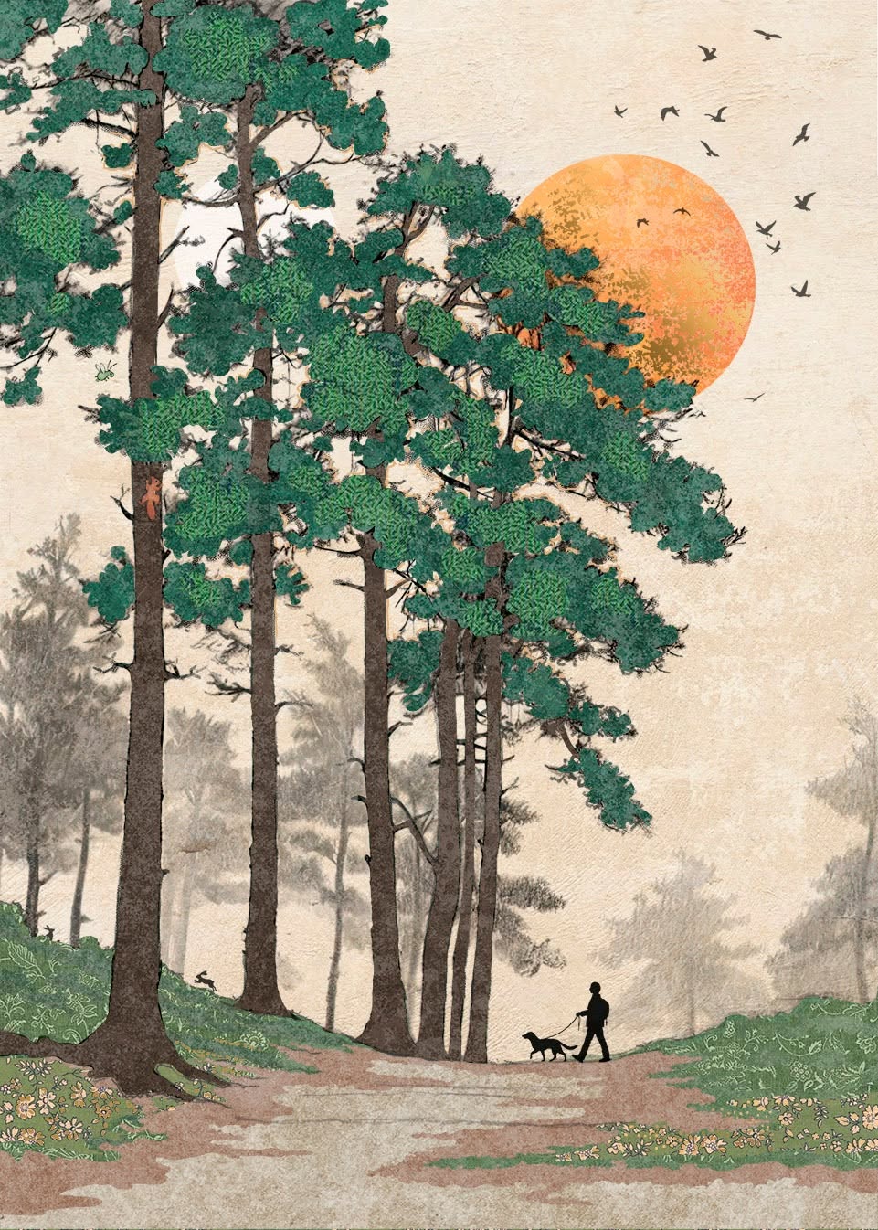 Bug Art Forest Walk Card
