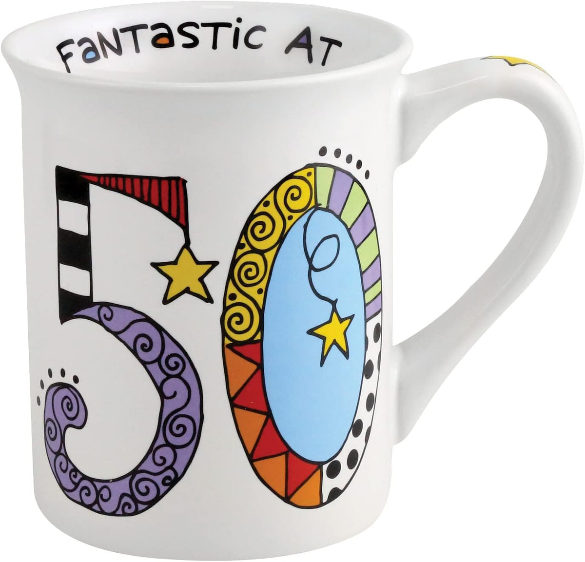 Cuppa Doodles Birthday Fantastic at 50 Mug