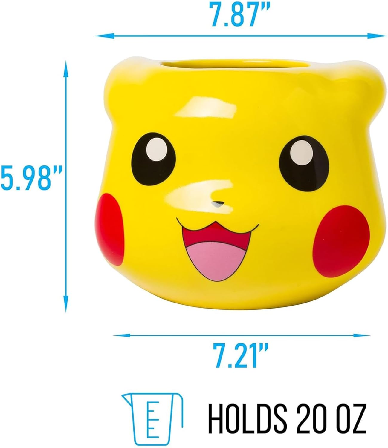 Pikachu 3D Sculpted Ceramic Mug
