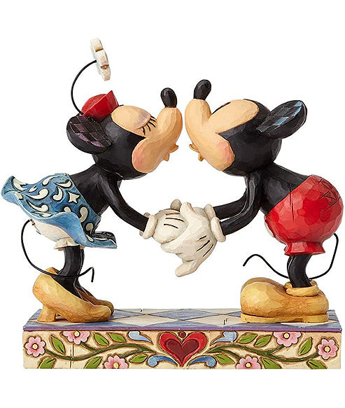 Mickey and Minnie Mouse Kissing Figurine