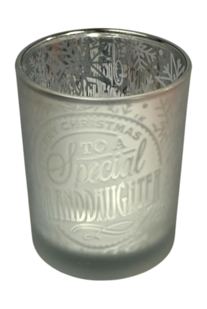 Metallic Candle Pots Special Granddaughter