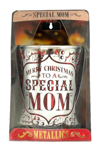 Metallic Candle Pots Special Mom