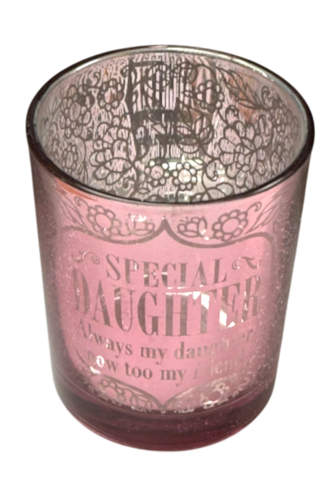 Metallic Candle Pots Special Daughter