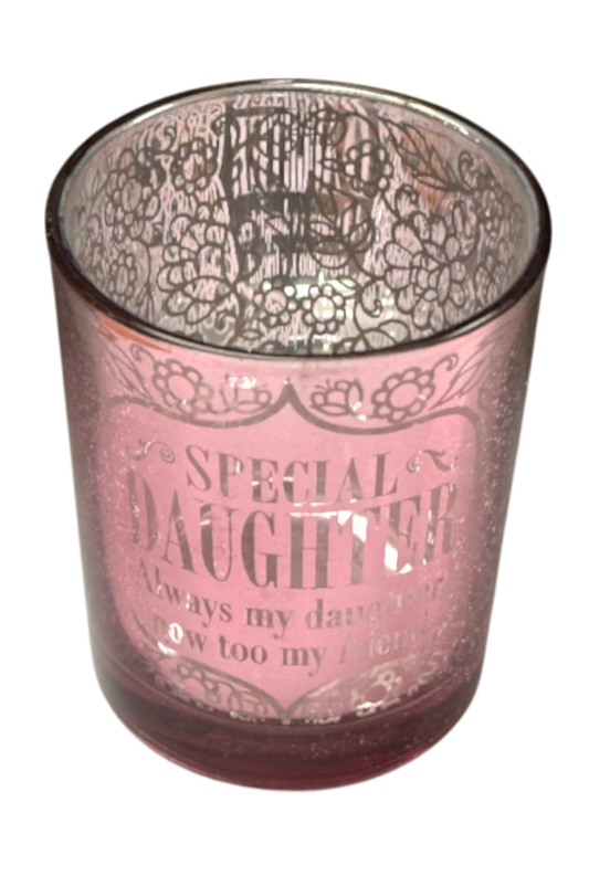 Metallic Candle Pots Special Daughter