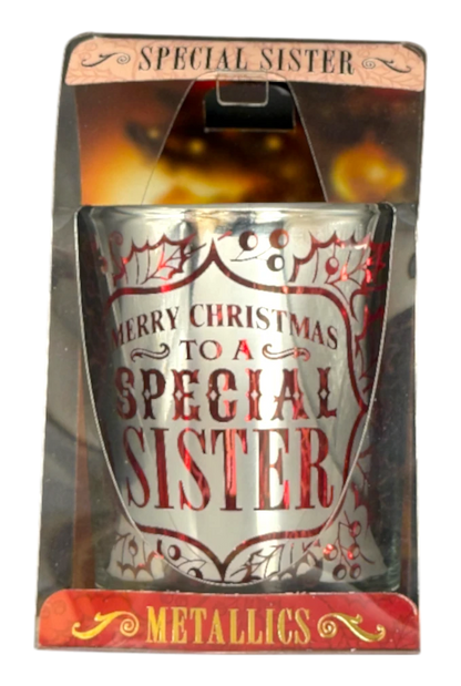 Metallic Candle Pots Special Sister