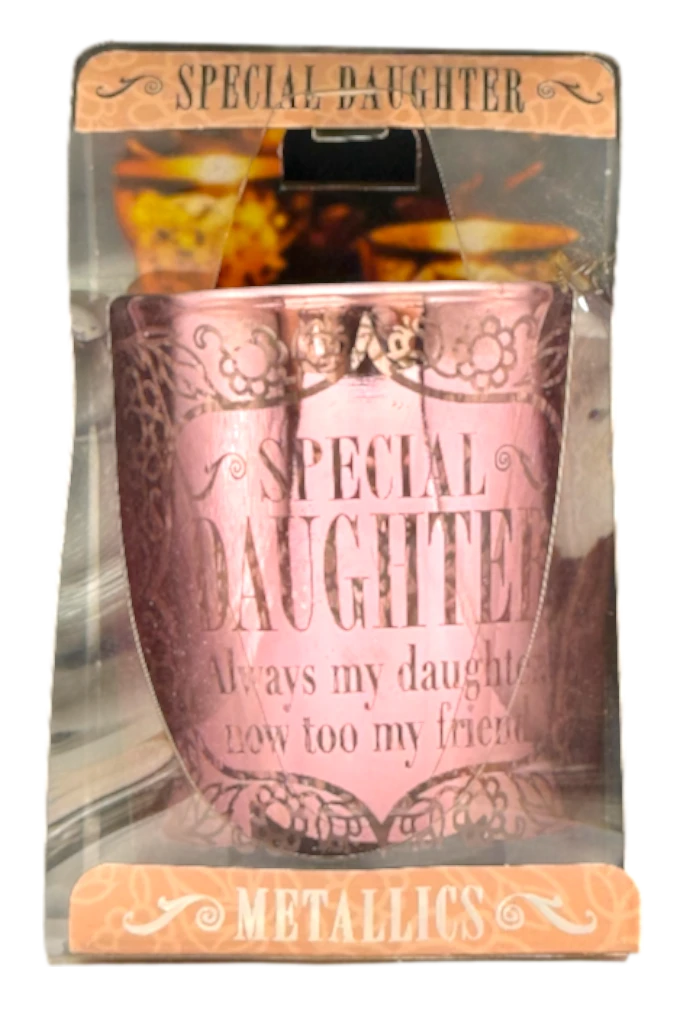 Metallic Candle Pots Special Daughter