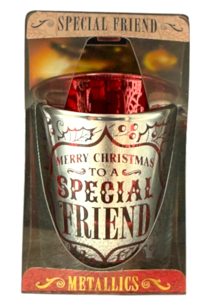 Metallic Candle Pots Special Friend