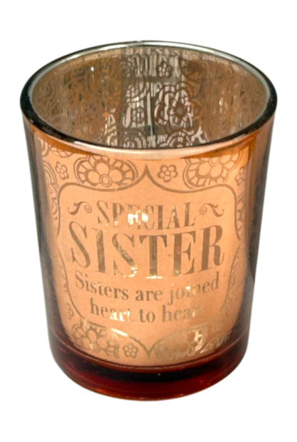 Metallic Candle Pots Special Sister