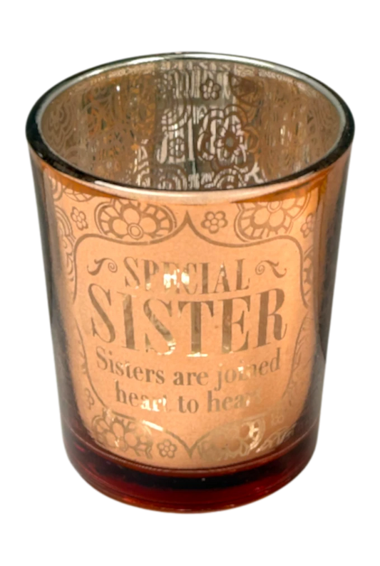 Metallic Candle Pots Special Sister