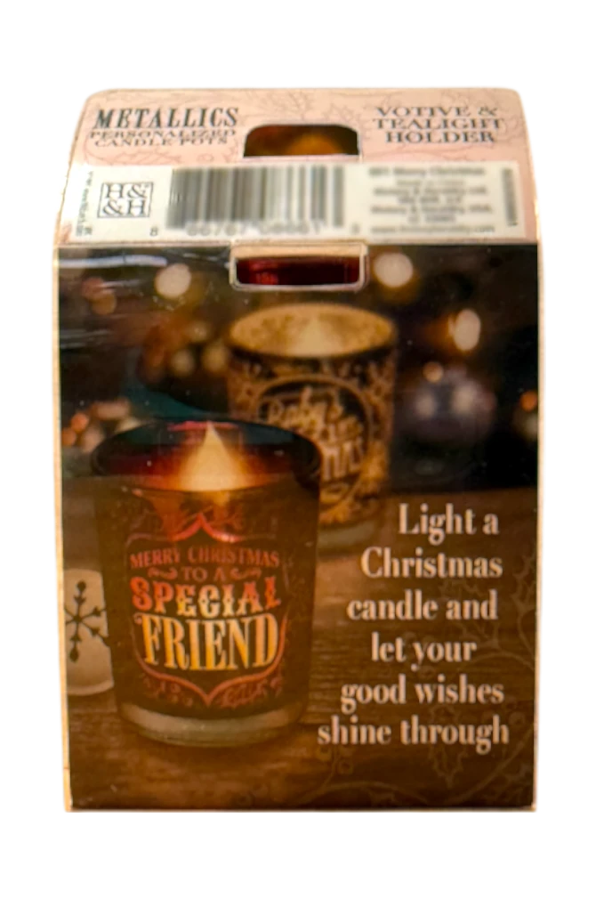Metallic Candle Pots Special Granddaughter