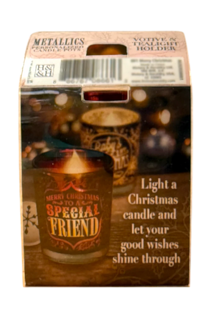 Metallic Candle Pots Special Granddaughter