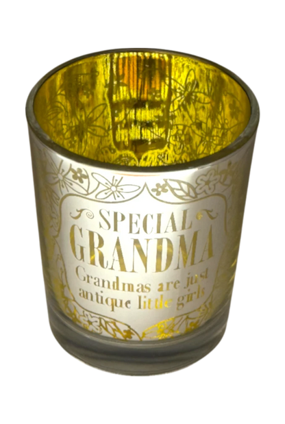 Metallic Candle Pots Special Grandma