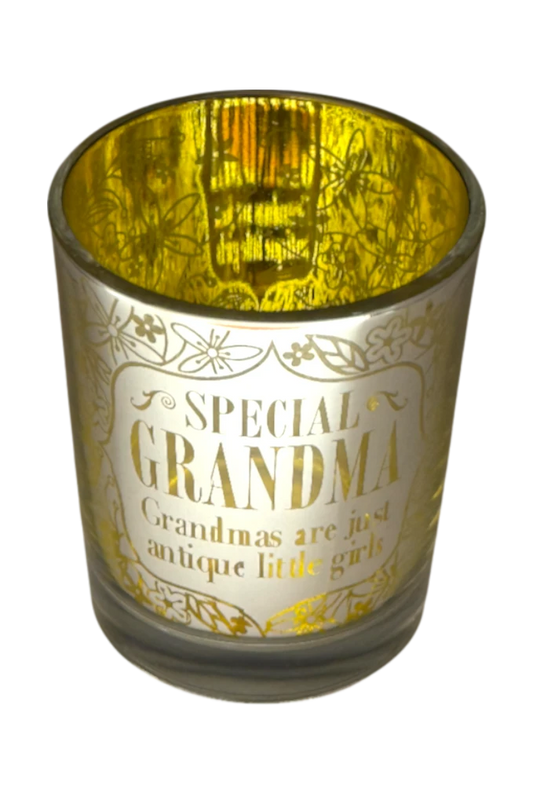 Metallic Candle Pots Special Grandma