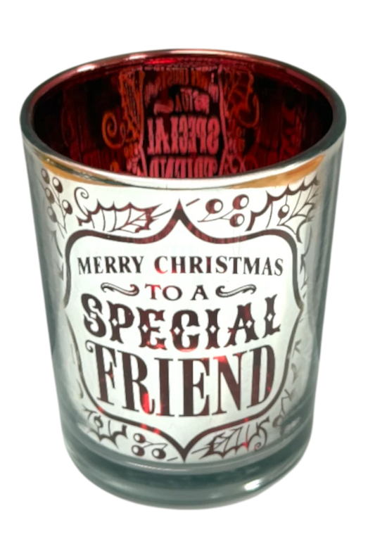 Metallic Candle Pots Special Friend