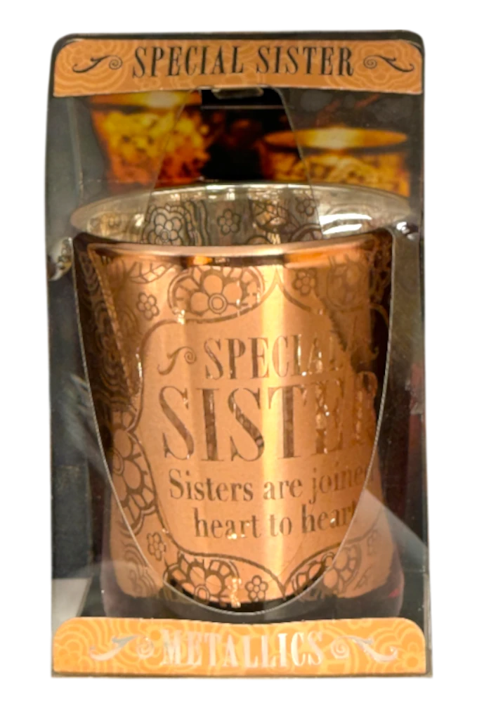 Metallic Candle Pots Special Sister