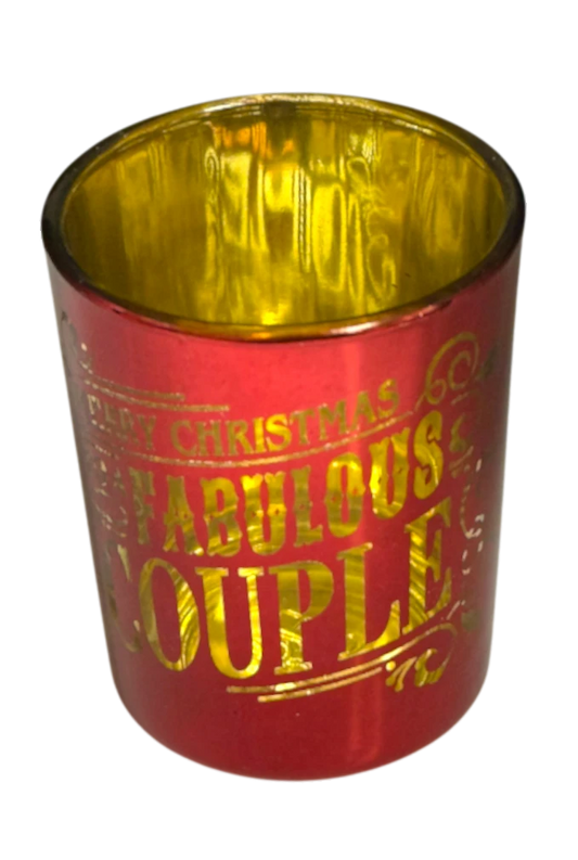 Metallic Candle Pots Fabulous Couple